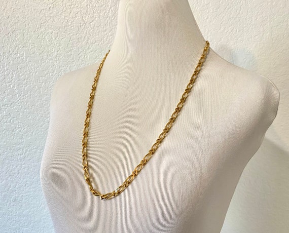 Vintage Monet Gold Chain Necklace 28 
