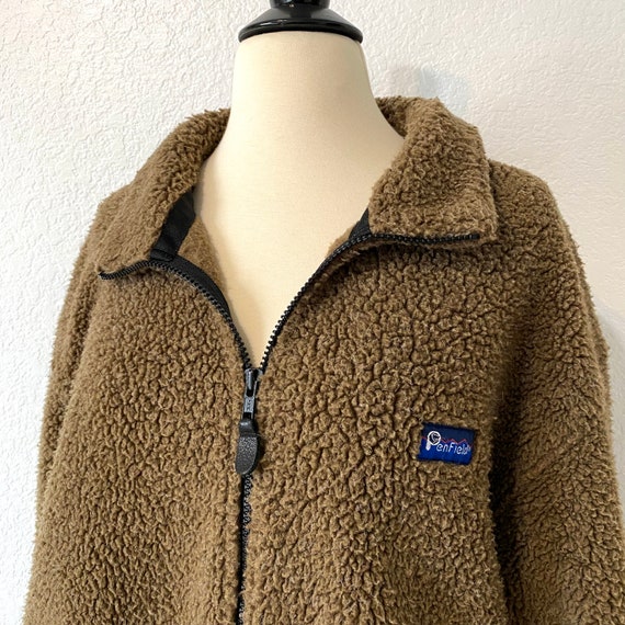 Vintage 90s Penfield Zipper Jacket Sherpa Brown F… - image 6