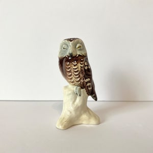Vintage 1979 Goebel Sleeping Owl Figurine, 3.25&quot; Tall Made In West Germany, Owl Bird Porcelain Collectible Figurine Home Decor