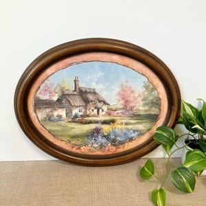 Marty Bell『Rose Bower Cottage』限定品・証明書付き Marty Bell Painting Cottage - Etsy