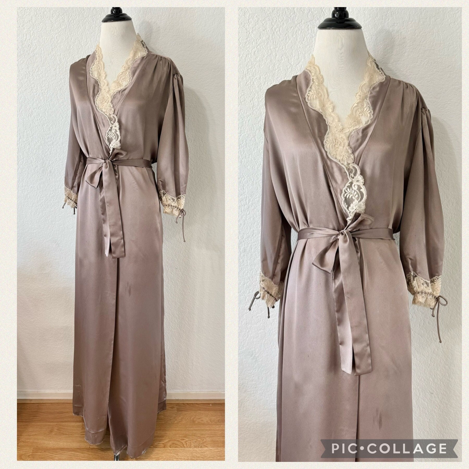 Vintage 1970s Christian Dior Lingerie Saks Fifth Avenue Robe  