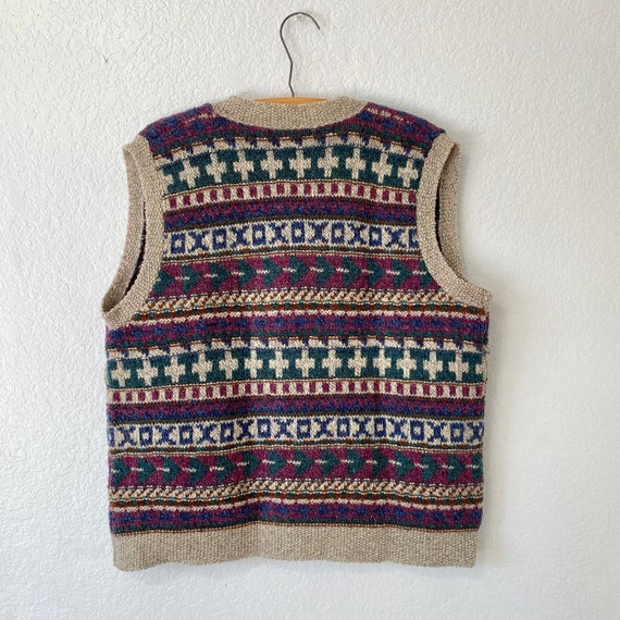 Vintage Frankenmuth Woolen Mill Knit Sweater Vest… - image 6