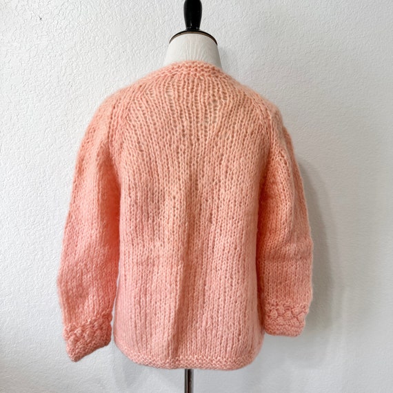 Vintage 1950s Faron Fashion Peachy Pink Knit Swea… - image 7