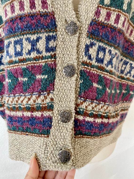 Vintage Frankenmuth Woolen Mill Knit Sweater Vest… - image 7