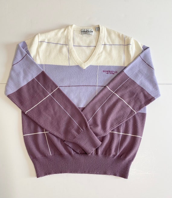 Vintage 70s La Mode Du Golf Sweater, Active Sport… - image 8