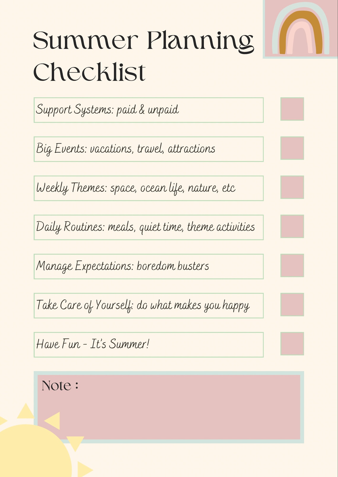 Summer Survival Guide for Parents - Ebook - Etsy