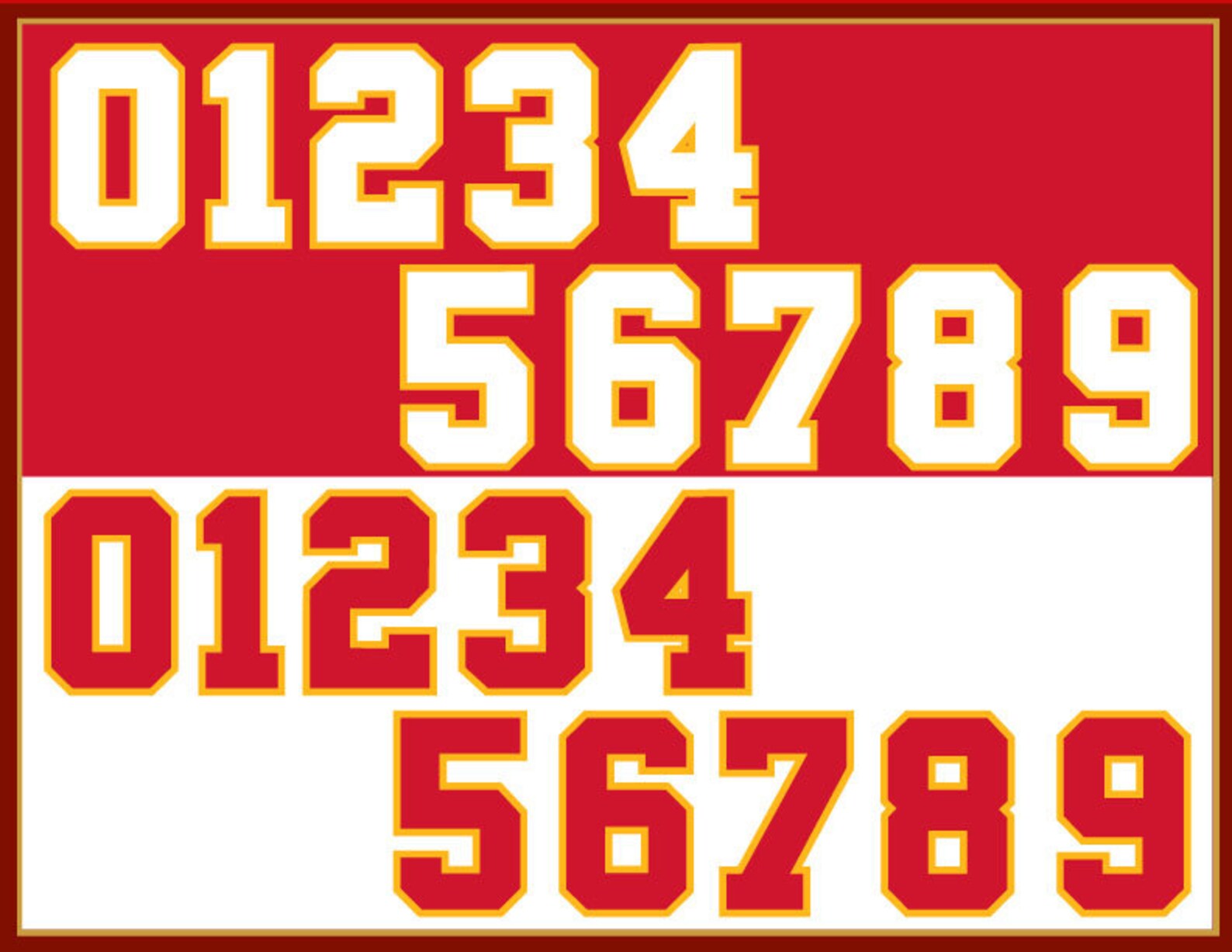 KANSAS CITY Typeface Font Bundle Alphabet Numbers Instant Etsy