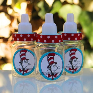 12 mini botellas para obsequios de fiesta de baby shower - Juegos para baby shower - Decoraciones para fiestas
