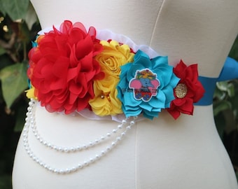 Elephant circus Baby Shower- Mommy-To-Be Floral Sash,  Theme Baby Shower, Baby Shower Corsage