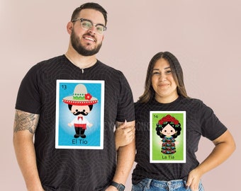 Fiesta Gender Reveal Loteria Baby Girl Boy - Niño Niña - El Senor La Senorita Tia To Be Baby Shower  Fiesta Mexican Tio to be