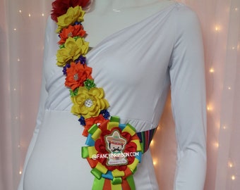 Fiesta Mexicana  Baby Boy Themed Mommy To Be Baby Shower Belly Sash