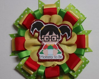 La Chilindrina del Chavo del Ocho - Fiesta Mexicana Baby Girl Themed Mommy To Be Baby Shower Corsage Pin