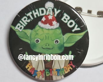 Space heroes Birthday Boy Alien - Birthday Pin - Birthday Badge - Birthday Gift