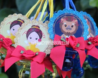 Handmade Beauty and the Beast Pacifier Necklace – Baby Shower Favors