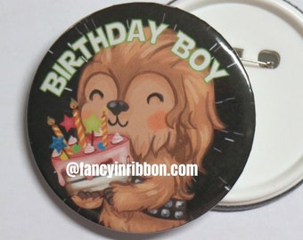 Space Heroes Birthday Boy - Birthday Pin - Birthday Badge - Birthday Gift