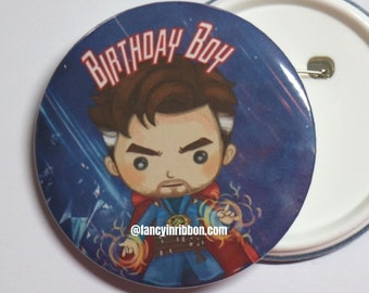 Superhero  Birthday Pin - Birthday Corsage - Superhero Birthday -