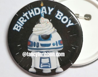 Space Heroes Birthday Boy - Birthday Pin - Birthday Badge - Birthday Gift