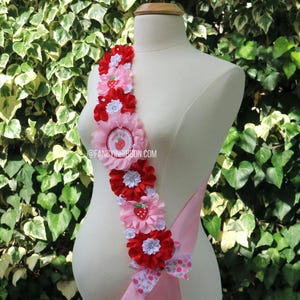 Strawberry Baby Shower Mommy to be Sash, Spring  Maternity Sash for Mommy to be, Red Pink Strawberry Baby Shower Sash shoulder corsage