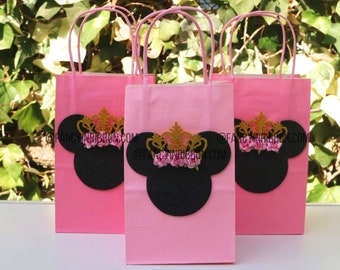 Pink Princess Party Favor - Treat Bag - Party Decorations Mouse