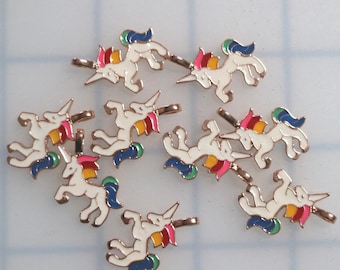 10pc unicorn charms - Character - Supplies - Embellishment - jewelry Supply - Brooches - birthday