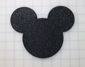 6IN Glitter Foam  Mouse cutout - party decorations - baby shower