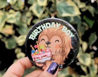 Space Heroes Birthday Boy - Birthday Pin - Birthday Badge - Birthday Gift