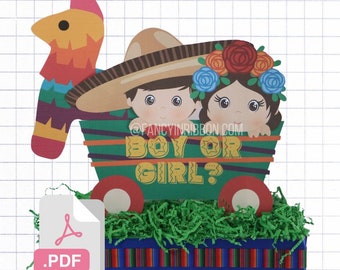 PDF File Fiesta Mexicana Mariachi With Maracas Baby Boy Themed Cupcake Toppers - Charro