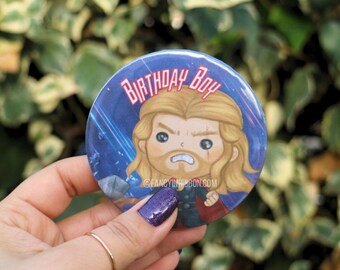 Superhero  Birthday Pin - Birthday Corsage - Birthday Gift - Birthday Boy - Superhero Birthday