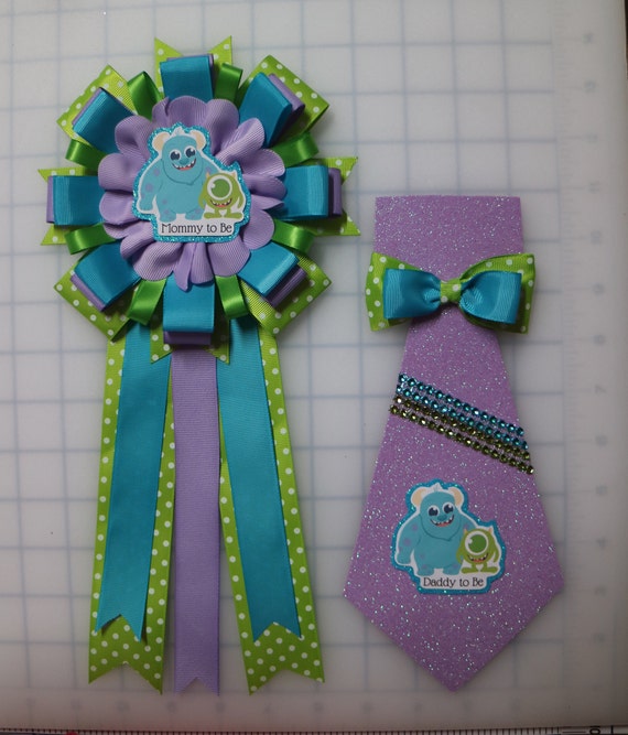 Monsters Inc Baby Shower Mami Para Ser Corsage Pin Etsy