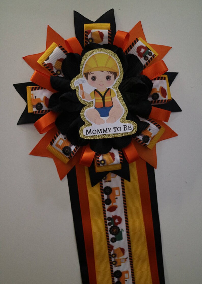 Baby Under Construction Baby Shower Mommy to Be Corsage