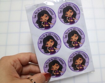 24 Selena Quintanilla  birthday party Themed favor stickers Thankyou for the fotos y recuerdos