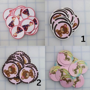 Baby Shower Cutouts for Pacifiers - Fiesta Mexicana - Teddy bear - unicorn