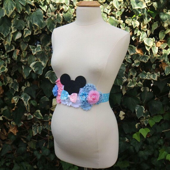 Mickey Mouse maternity sash. Belly sash. Handmade. Baby Mickey Mouse Maternity Sash Belt ,Mickey Mouse Baby  main image 4