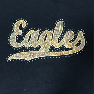 Eagles Sequin & Rhinestone Hoodie