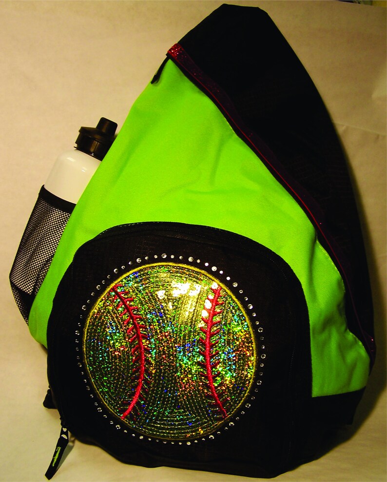 Sequin & Rhinestone Softball Sling Bag Etsy