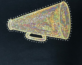 Pailletten & Strass Megaphon Hoodie