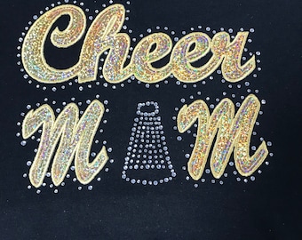 Pailletten & Strass Cheer Mom Hoodie