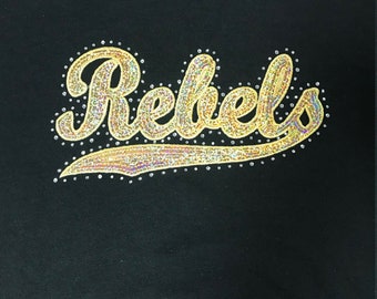Rebellen Pailletten & Strass Hoodie