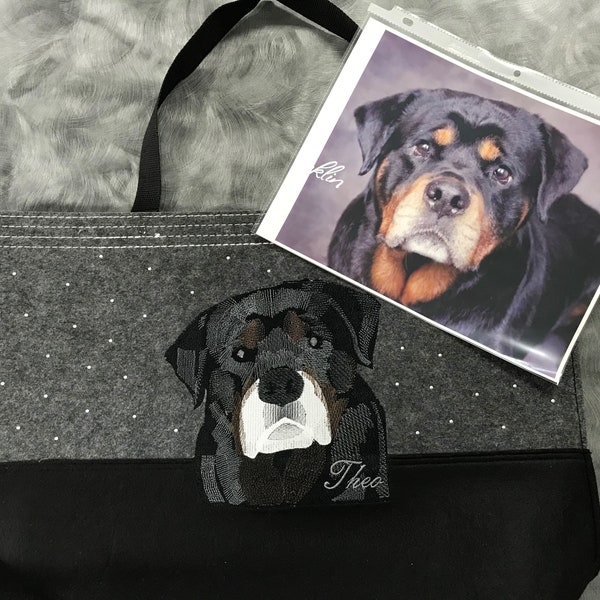 Embroidered Pet Photo Bag