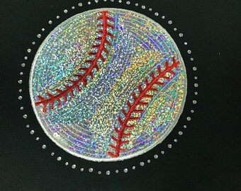 Baseball Pailletten & Strass Hoodie