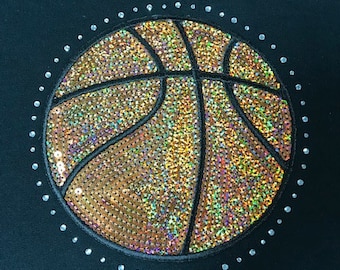 Basketball Pailletten & Strass Hoodie