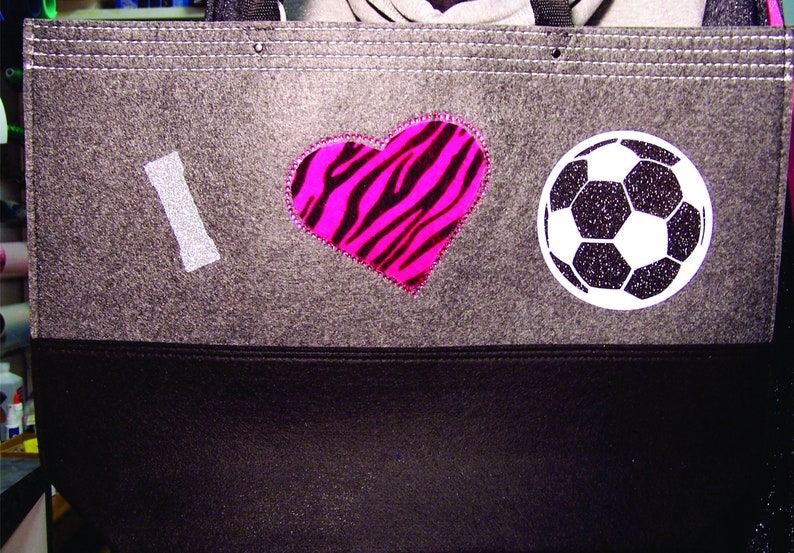 I Love Soccer Tote