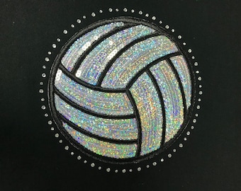 Beachvolleyball Paillette & Strass Hoodie