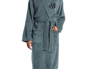 Monogrammierte Plüschrobe