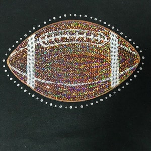 Football Sequin & Rhinestone Hoodie
