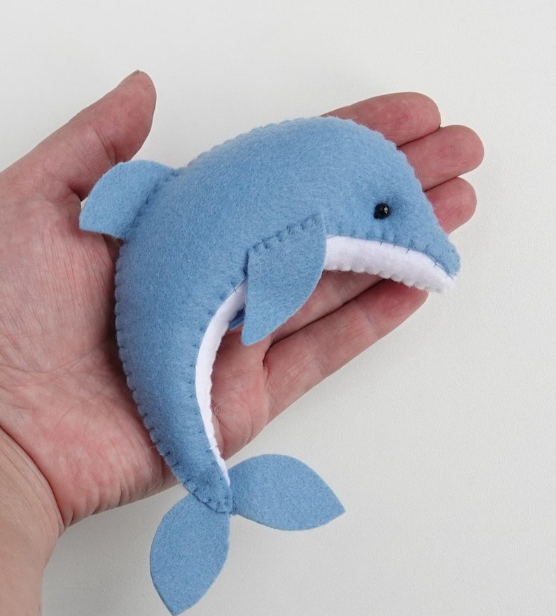 Dolphin pattern felt sewing Dolphin ornament DIY PDF pattern Etsy