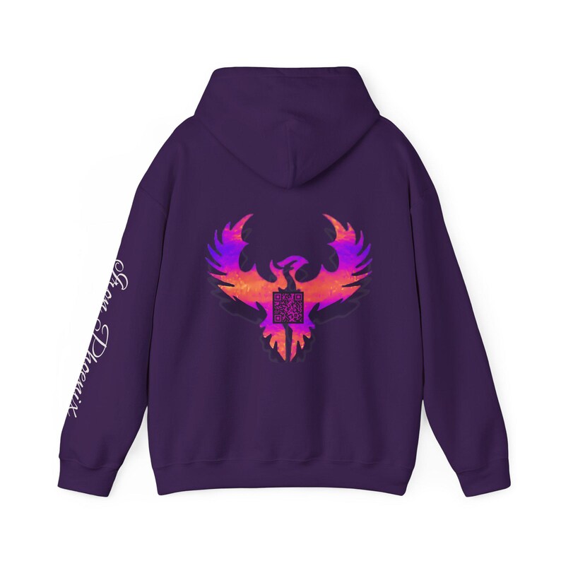 Phoenix QR Code Gamer Hoodie: Unisex Gaming Sweatshirt image 7