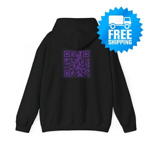 Sudadera con capucha para gamers con código QR de Phoenix: sudadera unisex para gaming