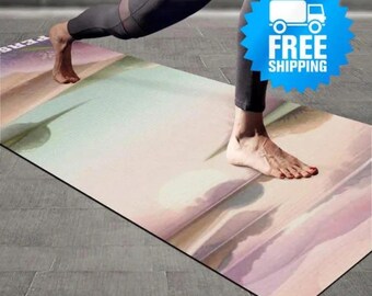 Personalized Non-Slip Yoga Mat: Custom Meditation Gift