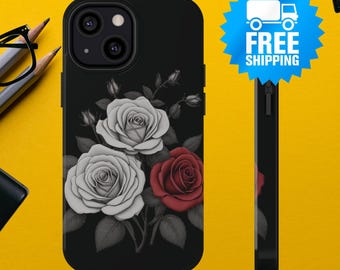 Alice in Wonderland Floral Phone Case: Artistic iPhone & Samsung Design